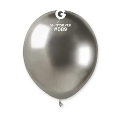 GEMAR Shiny Silver 13" Balloon - 25 Pieces