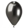 GEMAR Shiny Space Grey Heart 12" Balloon - 25 Pieces