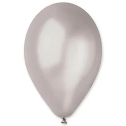 GEMAR Silver 5" Balloon - 100 Pieces
