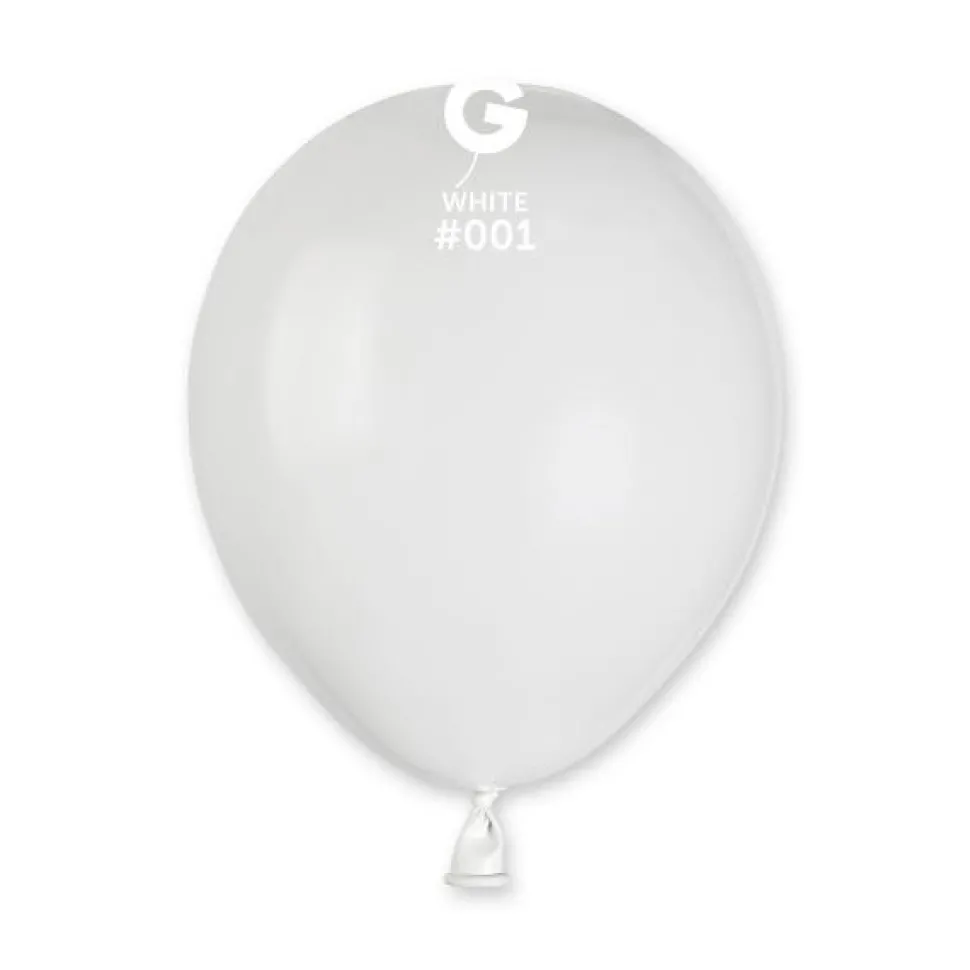 GEMAR White 19" Balloon - 25 Pieces