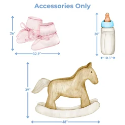 Gender Reveal Foam Core Backdrop Kit by PopScene™