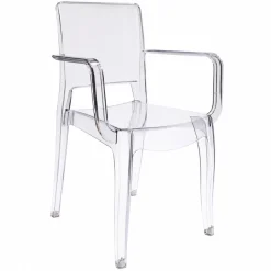 Ghost Chair Mateo Chair with Arms - Clear