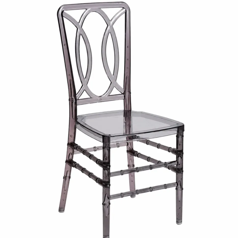 Ghost Chair Olymphia Polycarbonate Ballroom Chair - Smoke Grey