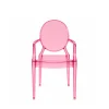 Ghost Chair Polycarbonate with Arms for Kids - Pink