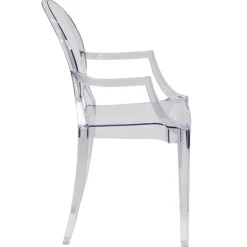 Ghost Chair W/ Arms in Transparent Crystal