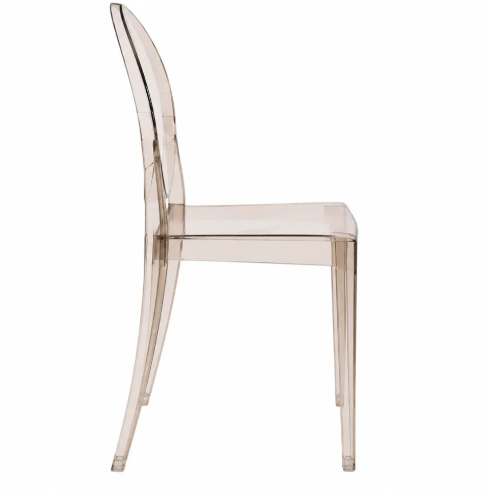 Ghost Dining Polycarbonate Chair - Amber