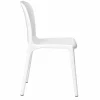 Ghost Polycarbonate Chair - Curve Backrest - White