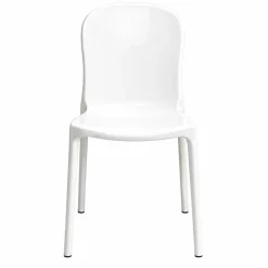 Ghost Polycarbonate Chair - Curve Backrest - White