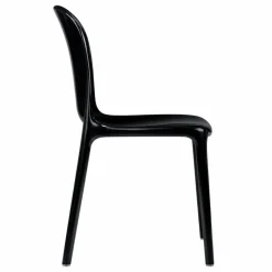 Ghost Polycarbonate Chair - Curve Backrest - Black