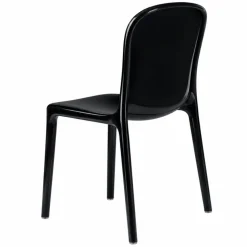 Ghost Polycarbonate Chair - Curve Backrest - Black