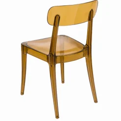 Ghost Polycarbonate Grace Chair - Amber