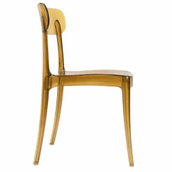 Ghost Polycarbonate Grace Chair - Amber