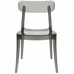 Ghost Polycarbonate Grace Chair - Smoke Grey