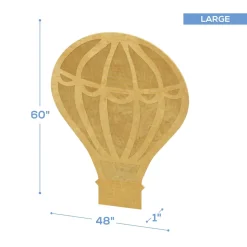 Giant Wood Hot Air Balloon Panel Set