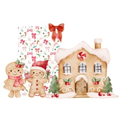 Gingerbread Lane Foam Core Backdrop Kit by PopScene™