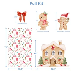 Gingerbread Lane Foam Core Backdrop Kit by PopScene™