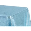 Glitz Sequin 90"x156" Rectangular Tablecloth - Baby Blue