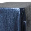 Glitz Sequin 90"x132" Rectangular Tablecloth - Navy Blue (New Tone)