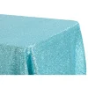 Glitz Sequin 90"x132" Rectangular Tablecloth - Turquoise