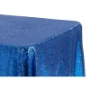 Glitz Sequin 90"x132" Rectangular Tablecloth - Royal Blue