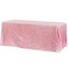 Glitz Sequin 90"x156" Rectangular Tablecloth - Pink