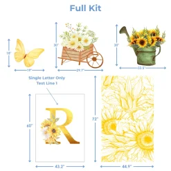 Golden Bloom Foam Core Backdrop Kit by PopScene™