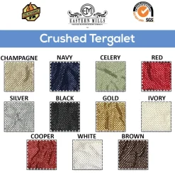 Gold - *FR* Crushed Tergalet Tablecloth by Eastern Mills - Many Size Options