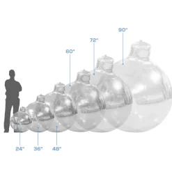 Gold Giant Inflatable Christmas Ornament – Maxorb™ Holiday Event Decor – Commercial Installation Sizes