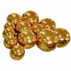Gold Giant Inflatable Mirror Ball Sphere – Maxorb™ Reflective Ceiling Event Decor – Commercial Installation Sizes
