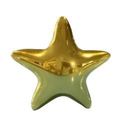 Gold Giant Inflatable Mirror Star – Maxorb™ Reflective Hanging Event Decor – Commercial Installation Sizes