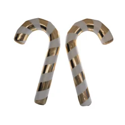 Gold Giant Inflatable Mirror Candy Cane – Maxorb™ Reflective Holiday Event Decor – Commercial Installation Sizes