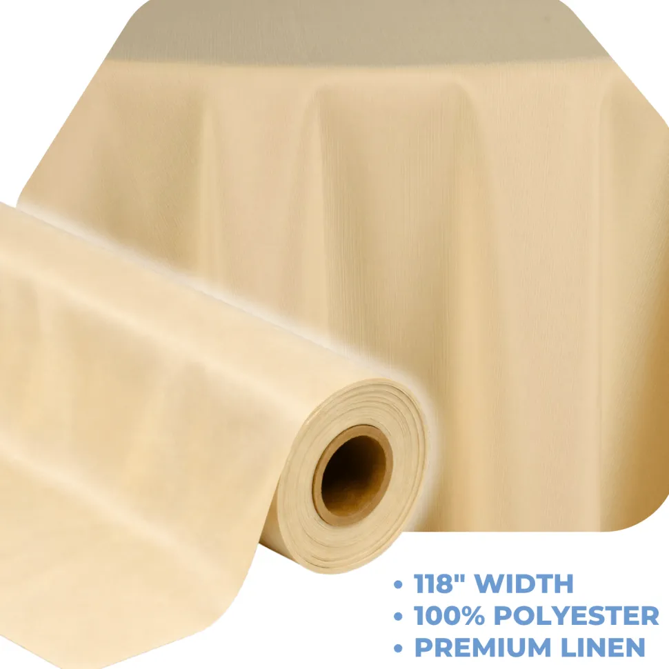 Gold La Petite France by the Yard - 118" Width