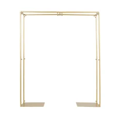 Gold Metal Adjustable Over-the-Table Flower Arch Stand for Wedding Displays