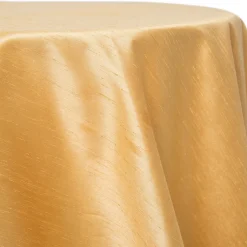 Gold - Shantung Satin “Capri” Tablecloth - Many Size Options