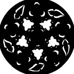Gothic Rose (Yellow) - Stock Gobo for Gobo Light Projectors - Choose your size!