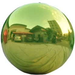 Grass Green Giant Inflatable Mirror Silver Giant Inflatable Mirror Ball Sphere – Maxorb™ Reflective Ceiling Event Decor – Commercial Installation Sizes