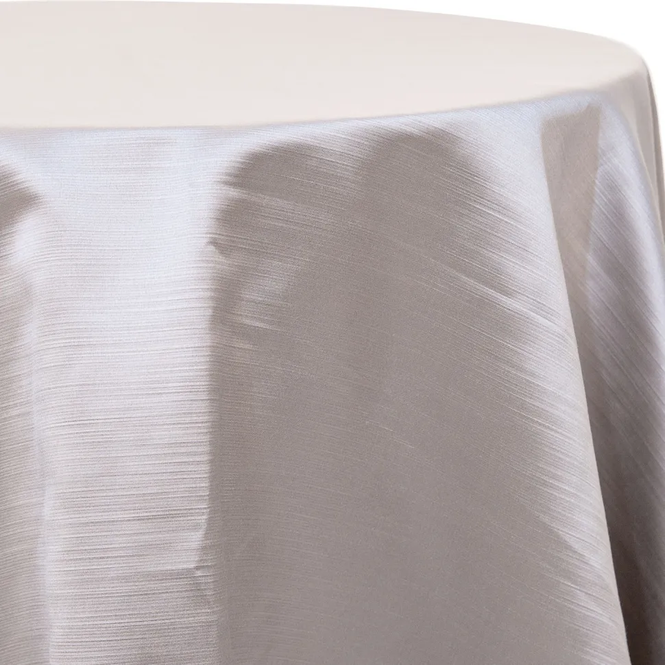 Gray - Royal Slub Designer Tablecloth - Many Size Options