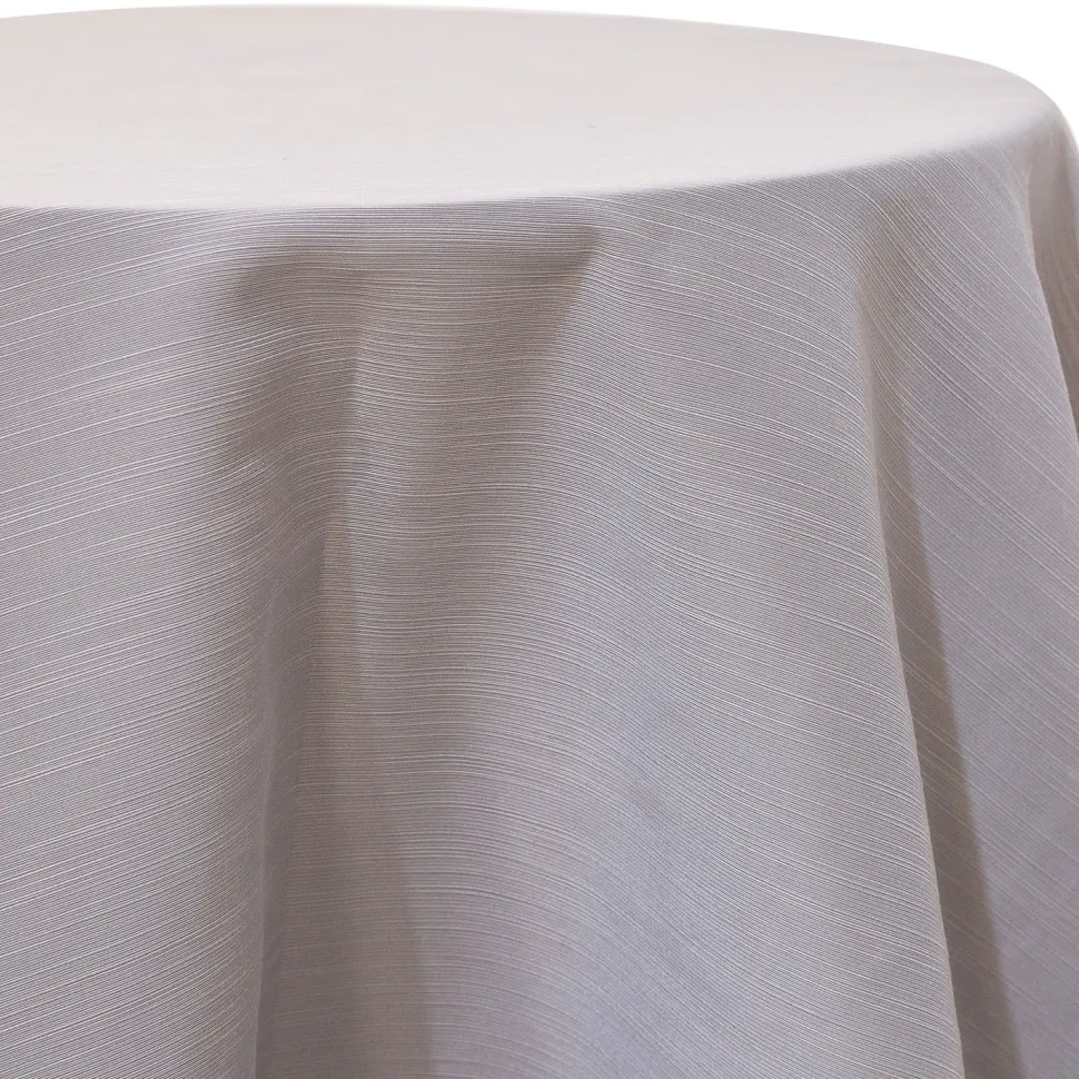 Gray - Royal Slub Designer Tablecloth - Many Size Options