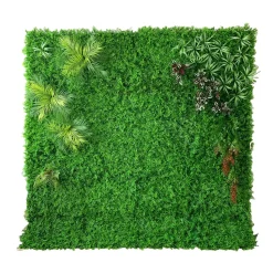 Greenery Wall w/ Mixed Accent Greenery - Curtain Style - Easy Install! Select Size