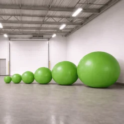 Green Giant Inflatable Modern Ball Sphere – Maxorb™ Event Decor – Commercial Installation Sizes
