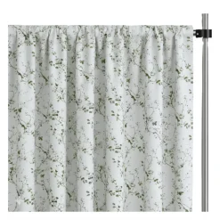 Green Seraphine Curtain Panel w/ 4" Rod Pocket - 110" Wide - Many Size Options