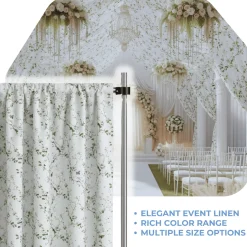 Green Seraphine Curtain Panel w/ 4