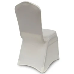 210 GSM Better Quality/Best Value Spandex (Lycra) Banquet & Wedding Chair Cover By Eastern Mills - Ivory