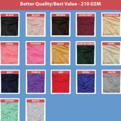 210 GSM Grade +A Best Quality/Best Value Quality 24" Hi-Boy - Spandex Table Cover - Color Options- Cocktail Table - 24" Diameter