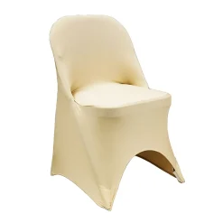 200 GSM Grade A Quality Folding Chair Cover By Eastern Mills - Spandex/Lycra - Champagne