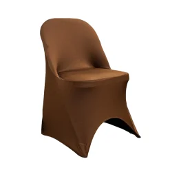 200 GSM Grade A Quality Folding Chair Cover By Eastern Mills - Spandex/Lycra - Chocolate Brown