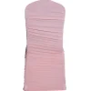 200 GSM Grade A Quality Ruched Chair Cover By Eastern Mills - Spandex/Lycra - Blush