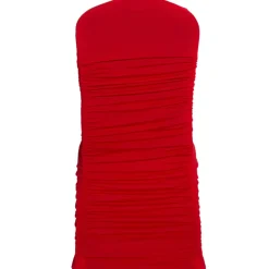 200 GSM Grade A Quality Ruched Chair Cover By Eastern Mills - Spandex/Lycra - Red