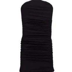 200 GSM Grade A Quality Ruched Chair Cover By Eastern Mills - Spandex/Lycra - Black