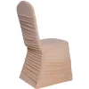 200 GSM Grade A Quality Ruched Chair Cover By Eastern Mills - Spandex/Lycra - Champagne
